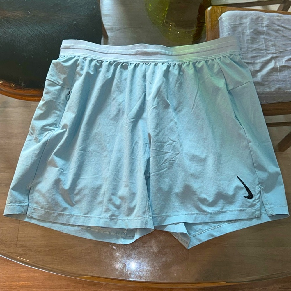 Nike Light Blue Athletic Shorts